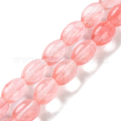 Вишневого кварца стеклянные бусы пряди G-I369-B22-01B-1