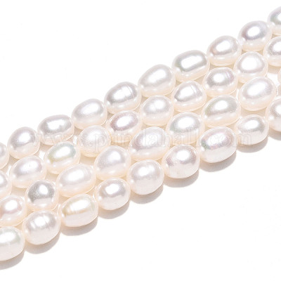 Нити из натурального культивированного пресноводного жемчуга PEAR-N012-07Y-01-1