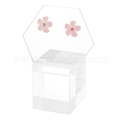 Акриловые подставки для сережек куб EDIS-WH0032-16A-1