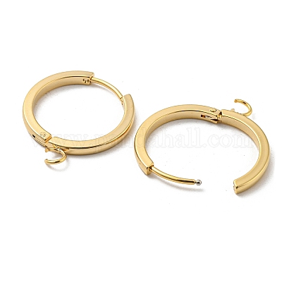 201 фурнитура для сережек-колец Huggie Hoop из нержавеющей стали STAS-A167-01H-G-1