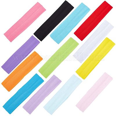 13 шт. 13 цвета однотонная эластичная тканевая повязка на голову для фитнеса MRMJ-GF0001-32-1