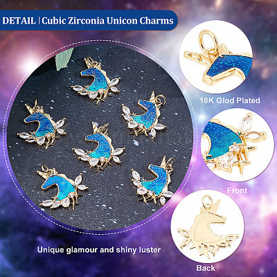 Подвески из кубического циркония с покрытием из латуни KK-BBC0003-15-1