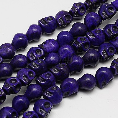 Синтетических нитей бирюзовые бусы&nbsp;TURQ-G113-23x30mm-11-1