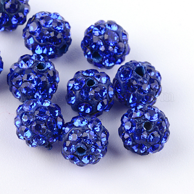 Ручной работы из полимерной глины дискотечный шар бисер RB-R040-6mm-09-1