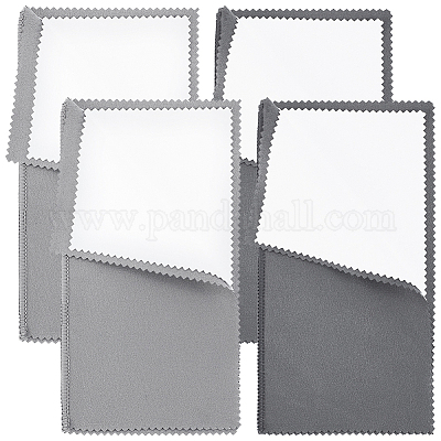4 лист 2 цвета 4 слоя ткани для полировки серебра AJEW-BBC0002-18-1
