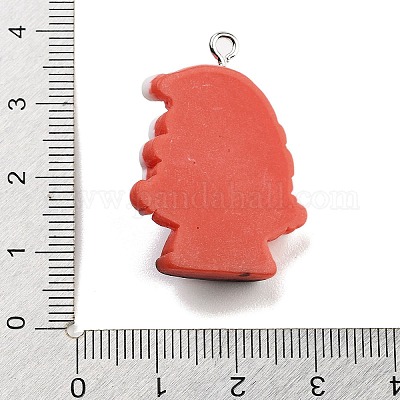 Подвески из непрозрачной смолы на рождественскую тематику RESI-F054-A02-1