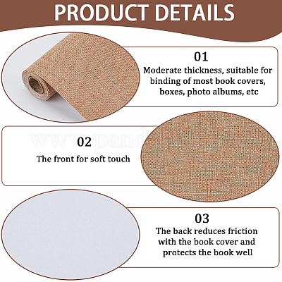 DIY-Leinenimitat&nbsp;SENE-WH0003-37A-04-1