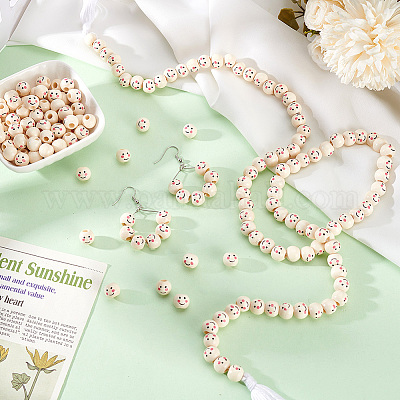 Набивные европейские бусины из натурального дерева WOOD-PH0002-79A-1