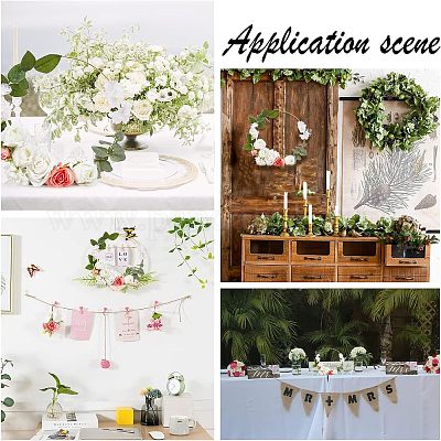 Железный обруч для рукоделия и набор деревянных пьедесталов DIY-WH0343-71-1