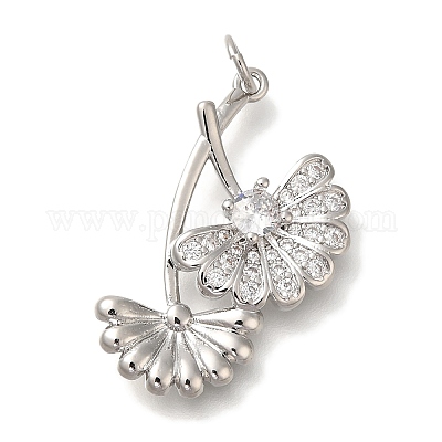 Стойки обшивки латунь микро проложить Циркон подвеску KK-I720-23P-1