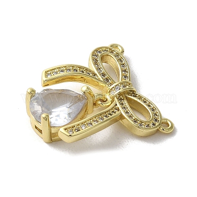 Стойки обшивки латунь микро проложить Циркон подвеску KK-C052-20G-1