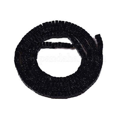 Синтетический синий авантюрин бисер нитей G-N342-68-1