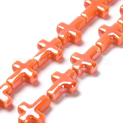 Фарфоровые бусины ручной работы PORC-F010-07-1