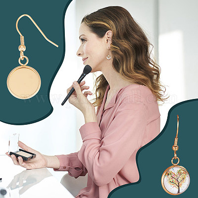 Набор для изготовления сережек-подвесок в виде пустого купола DIY-UN0005-22-1