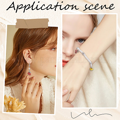 24шт 4 цвета сплава эмаль подвески FIND-SC0011-48-1