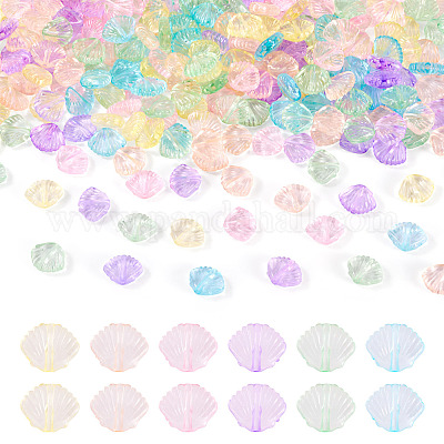 285 perles en plastique transparentes&nbsp;KY-TA0001-54-1