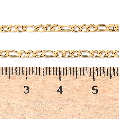 Ионное покрытие(ip) 304 нержавеющая сталь Фигаро цепи ожерелья STAS-K168-01G-1