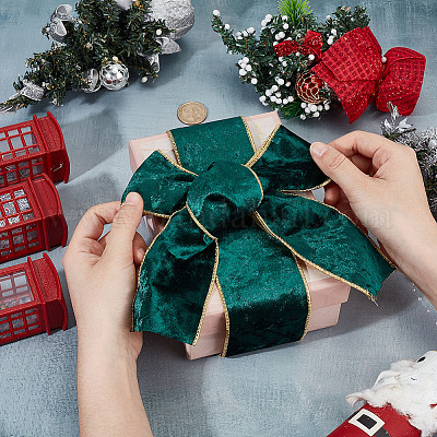 Полиэстеровые бархатные ленты SRIB-WH0011-356C-1