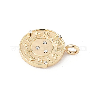 Латунные микро проложить кубического циркония подвески KK-Z107-01G-02-1