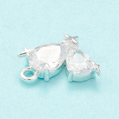 Подвески из прозрачного стекла KK-P228-24S-1