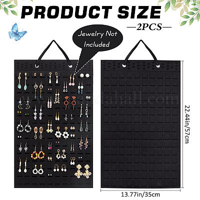 Органайзер для сережек из шерстяного фетра AJEW-WH0419-44A-1