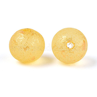 Выпечка окрашенные стеклянные бусины DGLA-N014-8mm-01H-1