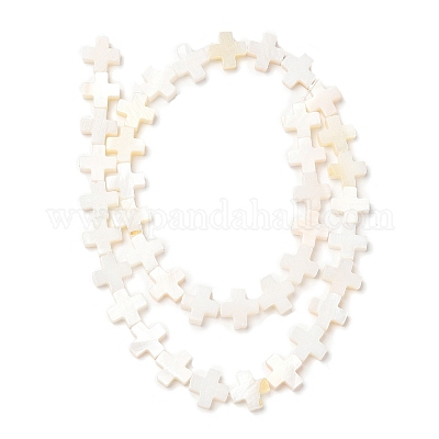 Нити бусин из натуральных пресноводных ракушек SHEL-F007-02-1