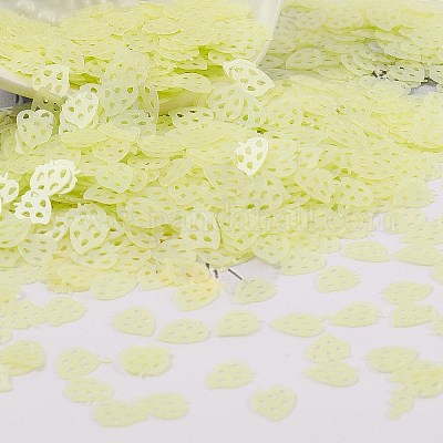 Пластиковые бусины с блестками PVC-R024-05B-1