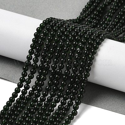 Синтетический зеленый авантюрин бисер нитей G-G189-B03-03-1