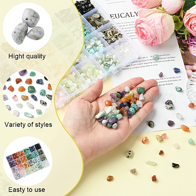 Наборы для самостоятельного изготовления браслетов из натуральных и синтетических драгоценных камней DIY-FS0008-22-1