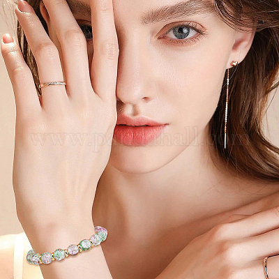 80 шт. разделительные бусины из нержавеющей стали 304 STAS-DC0015-27-1