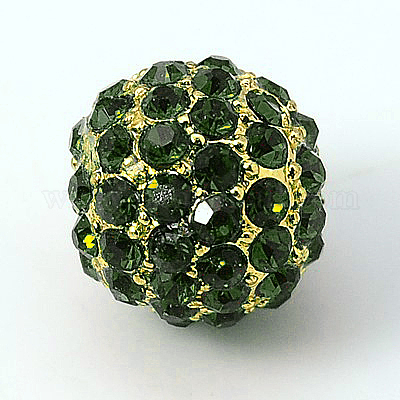 Legierung Strass Perlen&nbsp;RB-A034-10mm-A08G-1