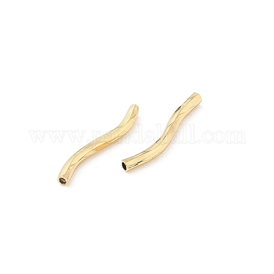 Латунные трубки изогнутой бисера KK-Z118-01G-1