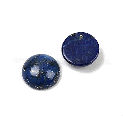 Окрашенные естественно купольные / половиной круглые кабошоны ляпис-лазури G-A136-C03-12mm-1