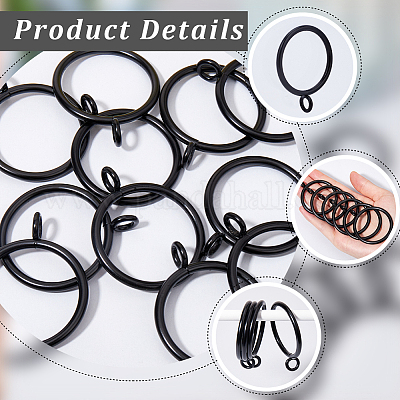 30 шт. железные кольца для штор с люверсом IFIN-SP0001-16B-1