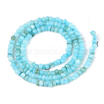 Натуральные пресноводные окрашенные бусы из ракушек SHEL-T020-29B-02-1