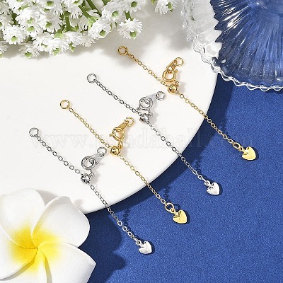 4 шт. двухцветные латунные концевые цепи&nbsp;FIND-YW0010-34-1