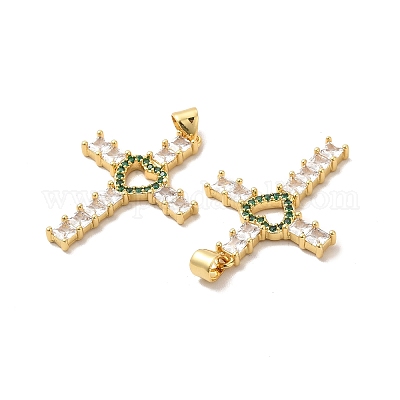 Стойки обшивки латунь микро проложить Циркон подвеску KK-K165-06G-02-1