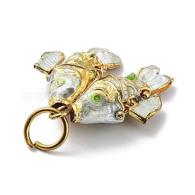 Латунные перегородчатые подвески KK-P251-A01-G-1