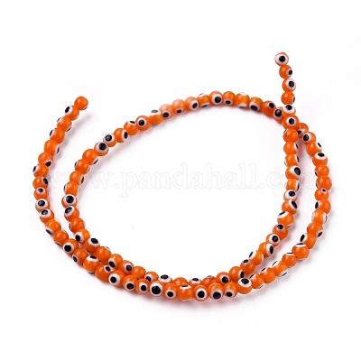 Ручной сглаз бусины круглые пряди из бисера X-LAMP-L055-4mm-03-1