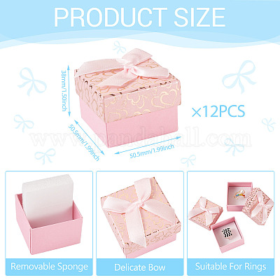Бант картон бумага кольца подарочные коробки для хранения CON-TAC0001-16A-1