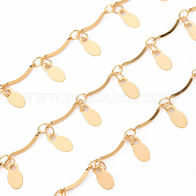 Латунная зубчатая цепочка ручной работы CHC-S012-101-1