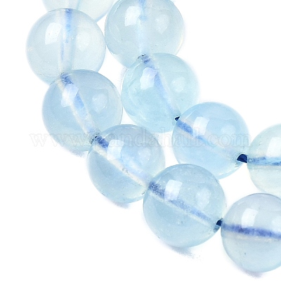 Природные Аквамарин бисер нитей&nbsp;G-G344-A07-8mm-1