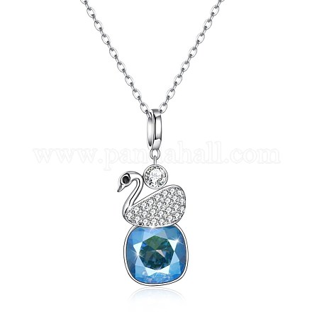 925 Sterling Silver Pendant Necklaces NJEW-BB30744-K-1