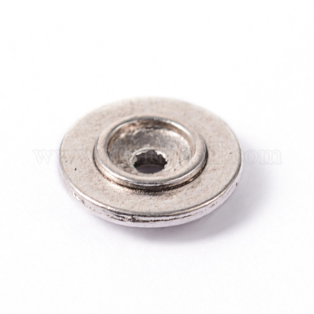 Flat Round Alloy Beads PALLOY-ZN47941-AS-FF-1