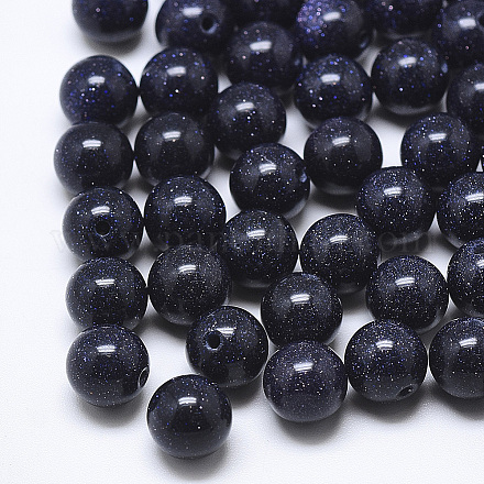 Synthetic Blue Goldstone Beads G-T122-25B-05-1
