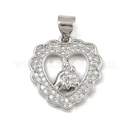 Латунные микро проложить кубического циркония подвески KK-P323-11A-P01-1