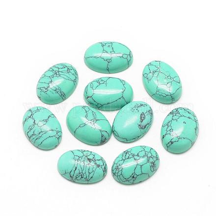 Synthetic Turquoise Cabochons G-R415-14x10-44-1