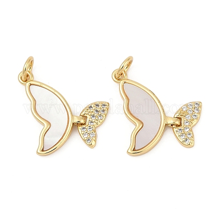 Латунные микро проложить кубического циркония подвески KK-U058-08G-02-1