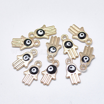 Light Gold Plated Alloy Charms ENAM-S117-28D-1